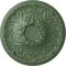 Ekena Millwork Tristan Ceiling Medallion (Fits Canopies up to 6 1/4"), 32 3/8"OD x 3 1/2"P, Athenian Green CM32TNAGF - alternate 1